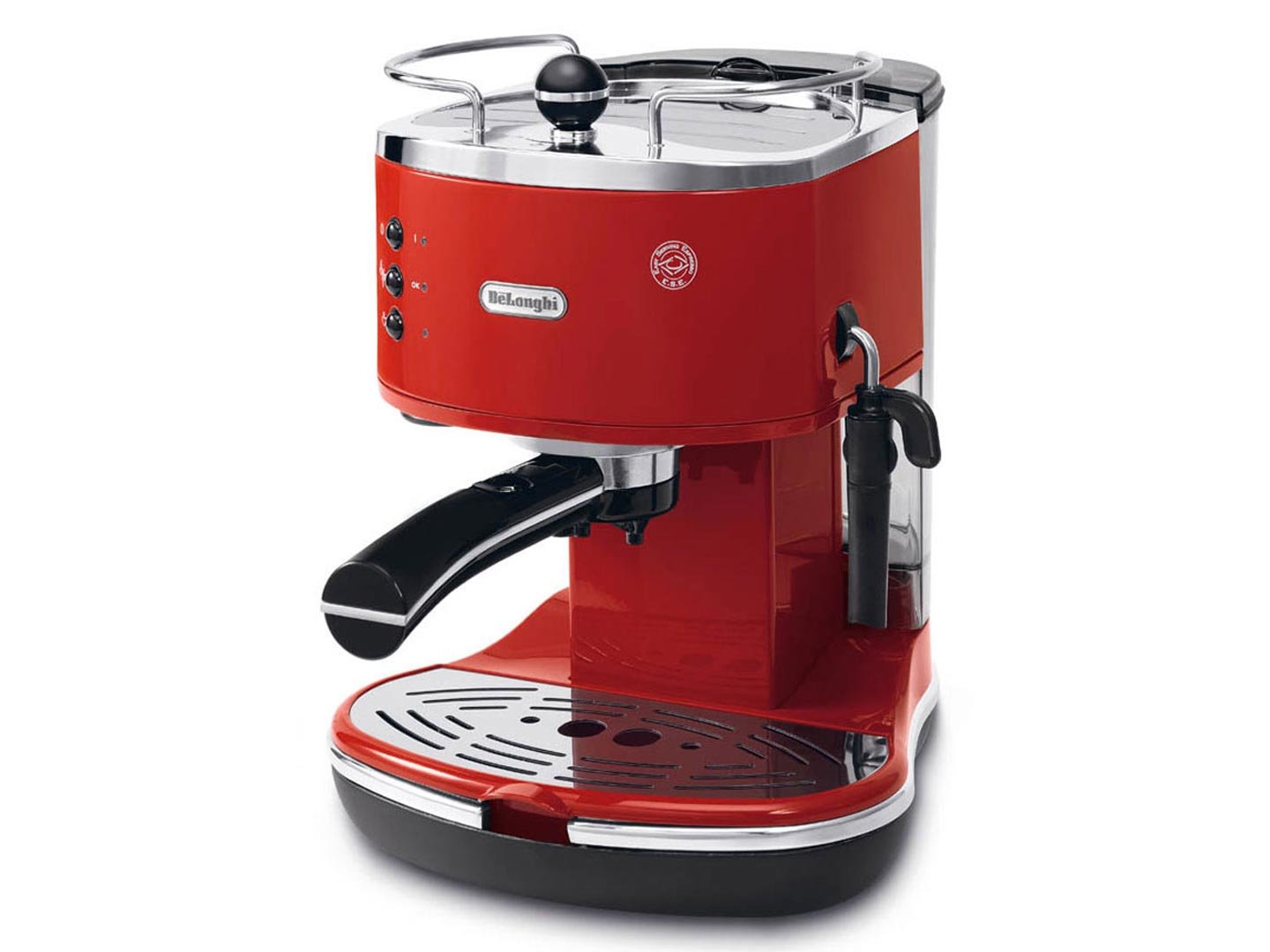 Icona Macchina da Caffè Espresso Manuale, Caffè in Polvere o in Cialde, Rouge